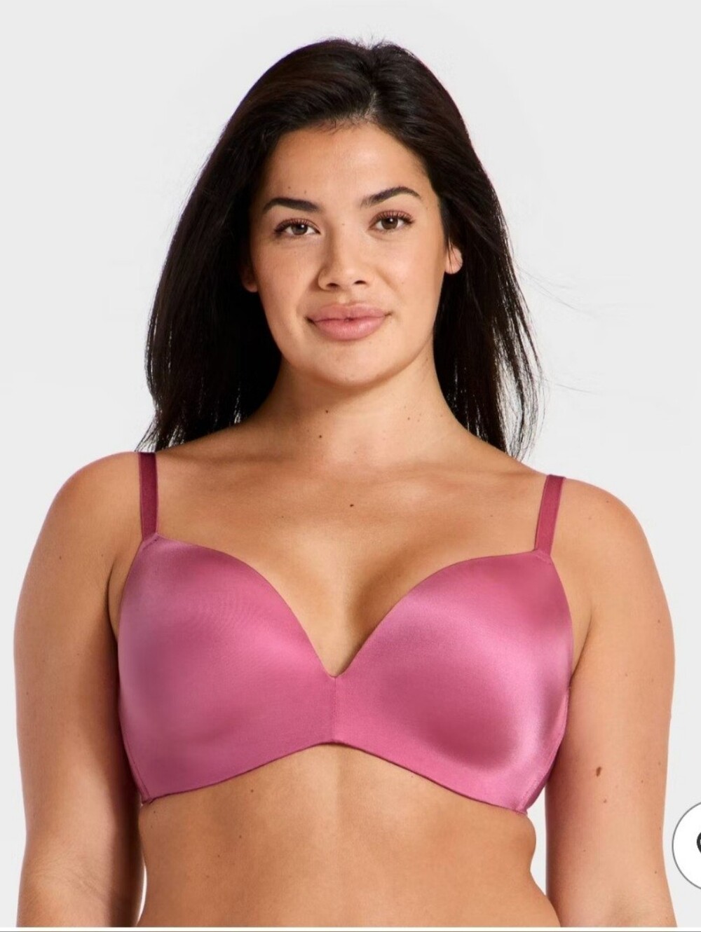 Auden Wireless Push Up Bra in Rose